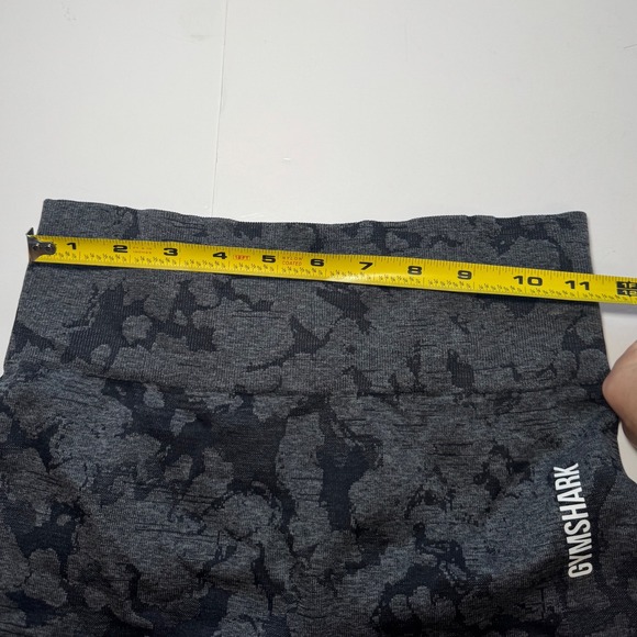 Gymshark Camo Seamless Leggings Women's Small Black Gray Athleisure Activewear - Picture 8 of 10